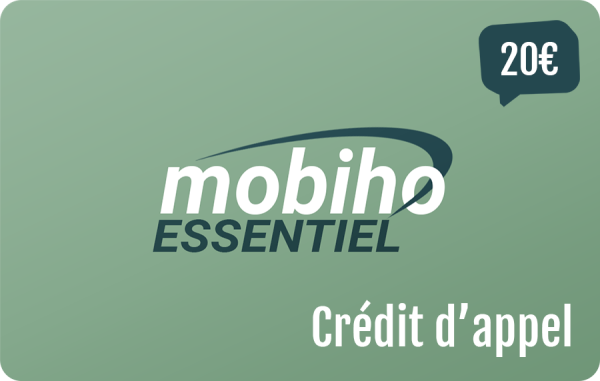 Mobiho crédit d'appel 20 €