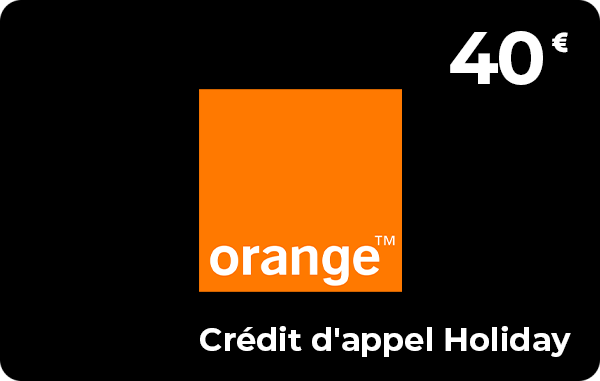 Orange crédit d'appel e-recharge Holiday 40€