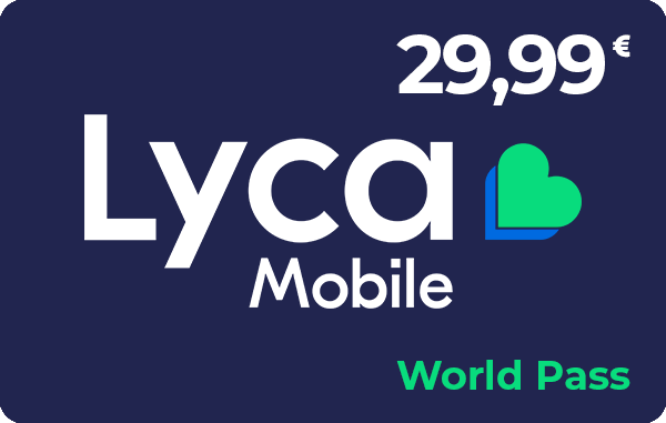 Lycamobile World Pass 29,99 €