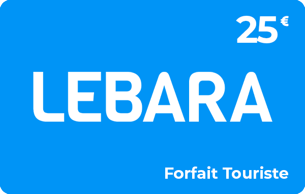 Lebara Mobile Forfait Touriste 25 €