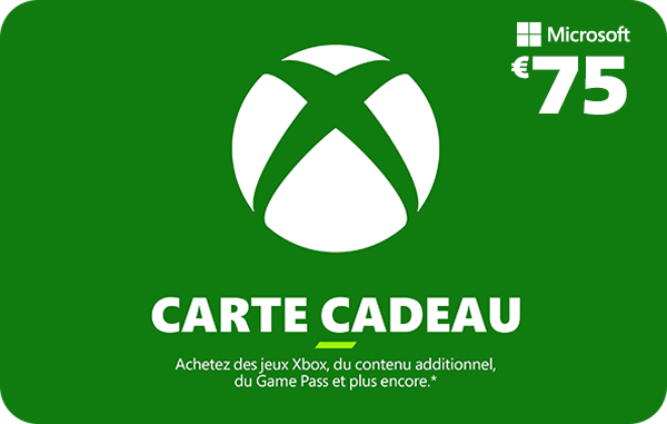 Xbox Carte Cadeau 75 €