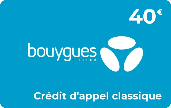 Bouygues Telecom crédit d'appel 40 € classique