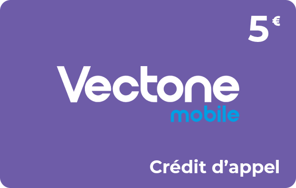Vectone Mobile crédit d'appel 5 €