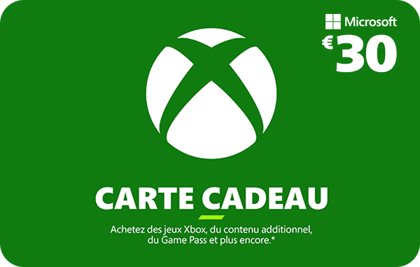 Xbox Carte Cadeau 30 €