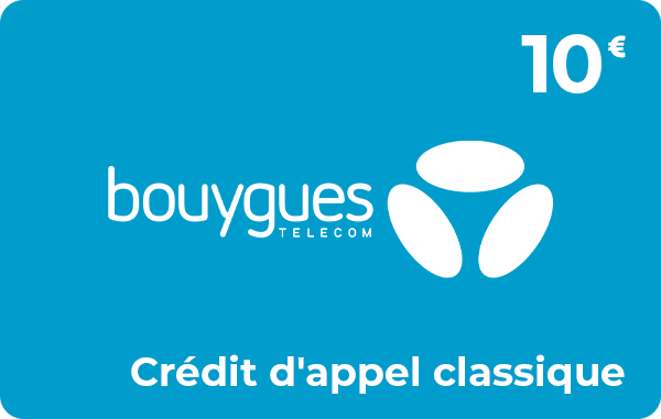 Bouygues Telecom crédit d'appel 10 € classique