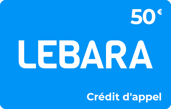 Lebara Mobile crédit d'appel 50 €