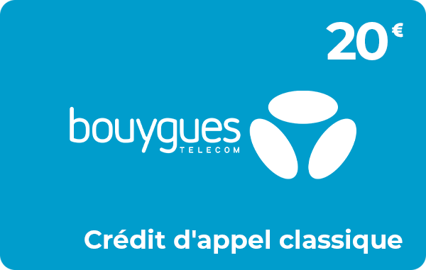 Bouygues Telecom crédit d'appel 20 € classique