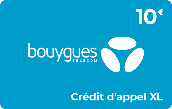 Bouygues Telecom crédit d'appel 10 € XL