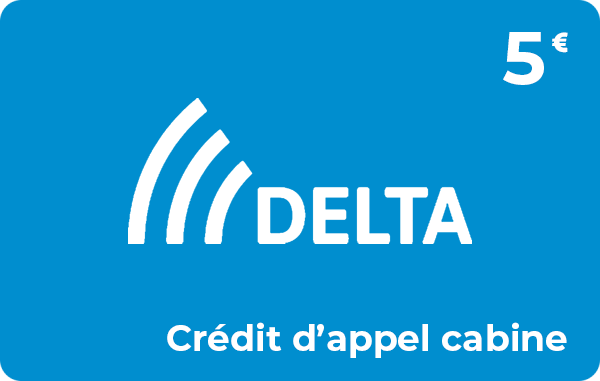 Delta cabine crédit d'appel 5 €