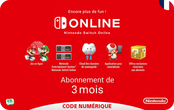 Nintendo Switch Online 3 Mois